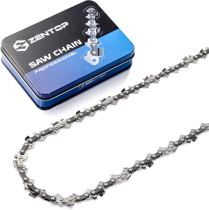 Zentop Carbide Chainsaw Chain 14 Inch, 050" Gauge, 3/8" LP Pitch, 50 Drive Links, Low Kickback, Fits STIHL, MCCULLOCH, REMINGTON, and More- S50 - Image 1